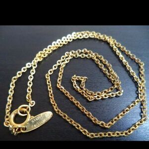 VINTAGE SIGNED WHITING DAVIS GOLD TONE 25" NECKLACE